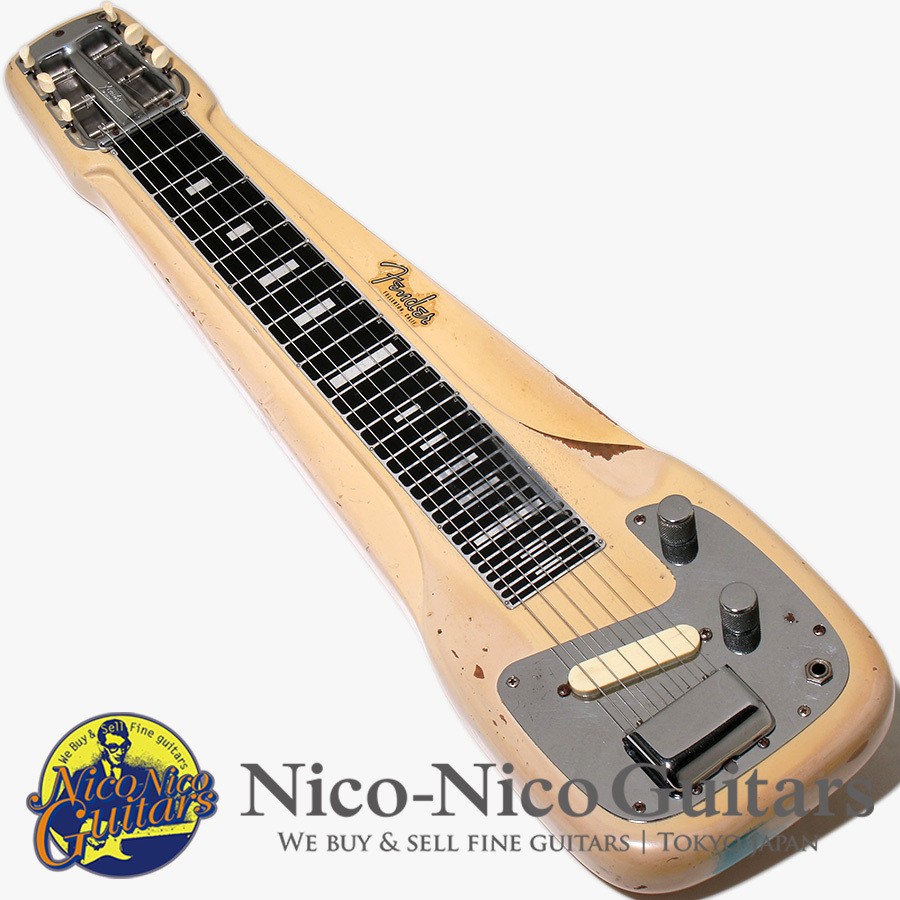 ラップスチールギター　フェンダースタジオデラックスタイプ　ハンドメイド品 Fender 1961 Studio Deluxe Lap Steel Guitar (Olympic White