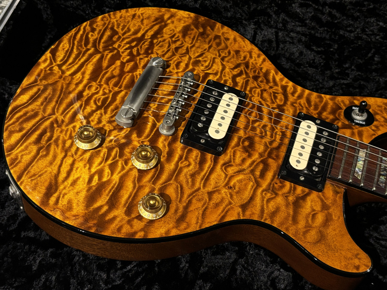 ★極美キルテッドメイプル★美ココボロ★カスタム★Jim Baxter★良品★ Gibson Custom Shop Tak Matsumoto DC Quilt Brown Burst