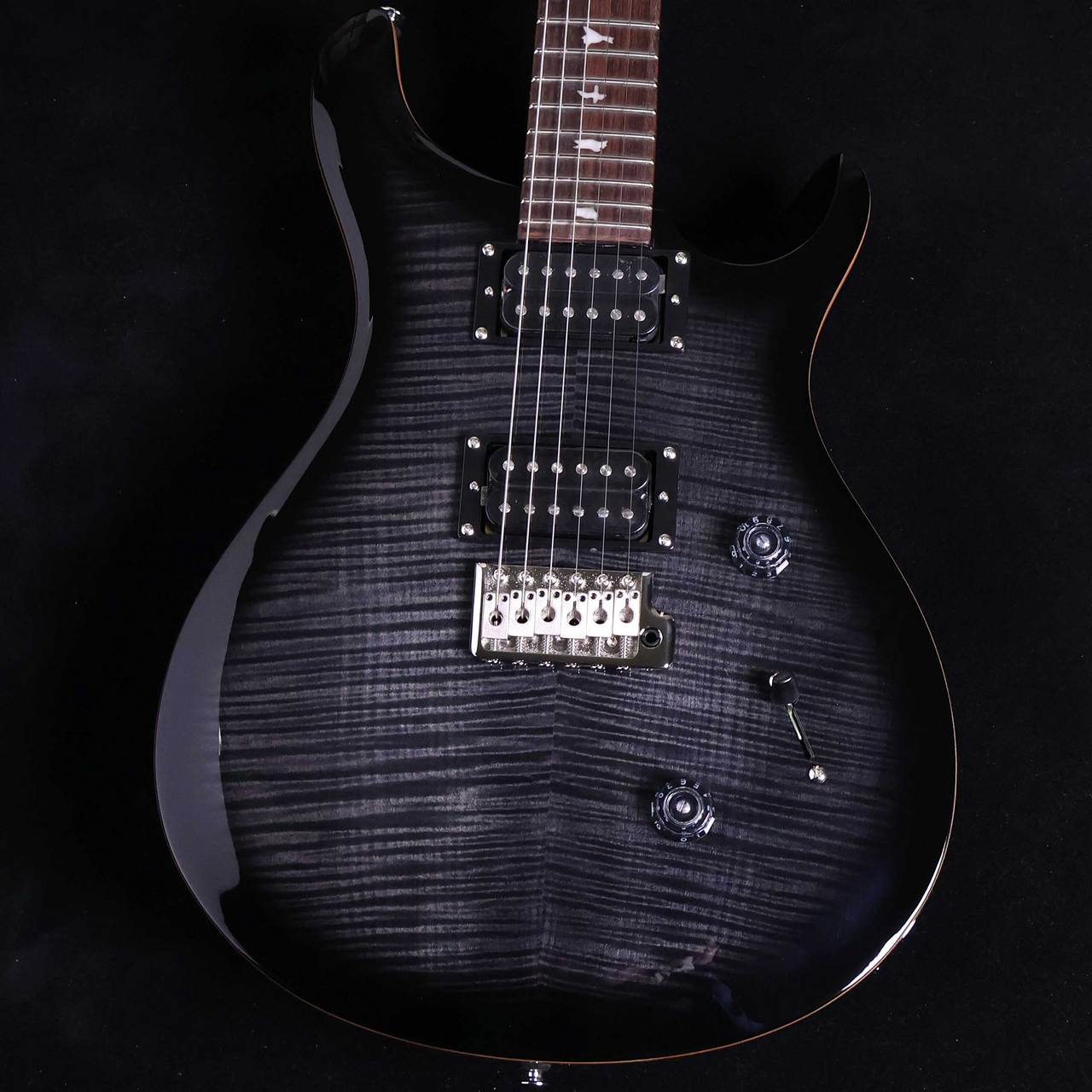 PRS SE CUSTOM24 （ロックペグ交換済み） Paul Reed Smith(PRS) SE Custom24 Faded Gray Black Burst 【未