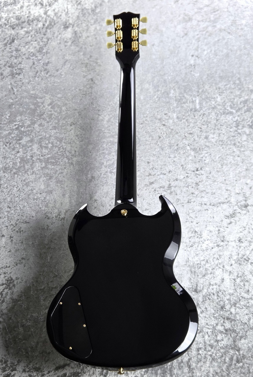 Maestro by Gibson SGスタイル エレキギター ブラック Gibson SG Standard '61 Maestro Vibrola T-Type Ebony Gold Hardware