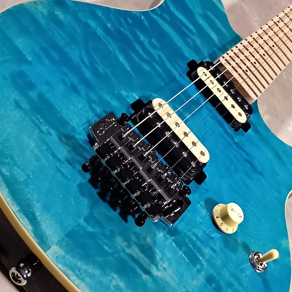 ギター Sterling by music man AX40 blue Sterling By Music Man AX40 - Transparent Blue | Long & McQuade
