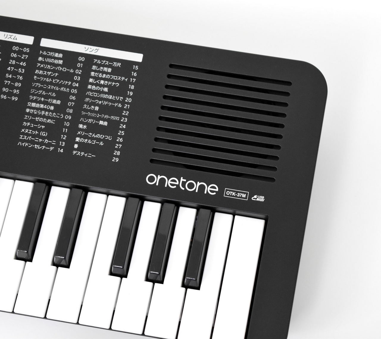 onetone 37鍵盤ミニキーボード OTK-37M/BK（新品）【楽器検索デジマート】