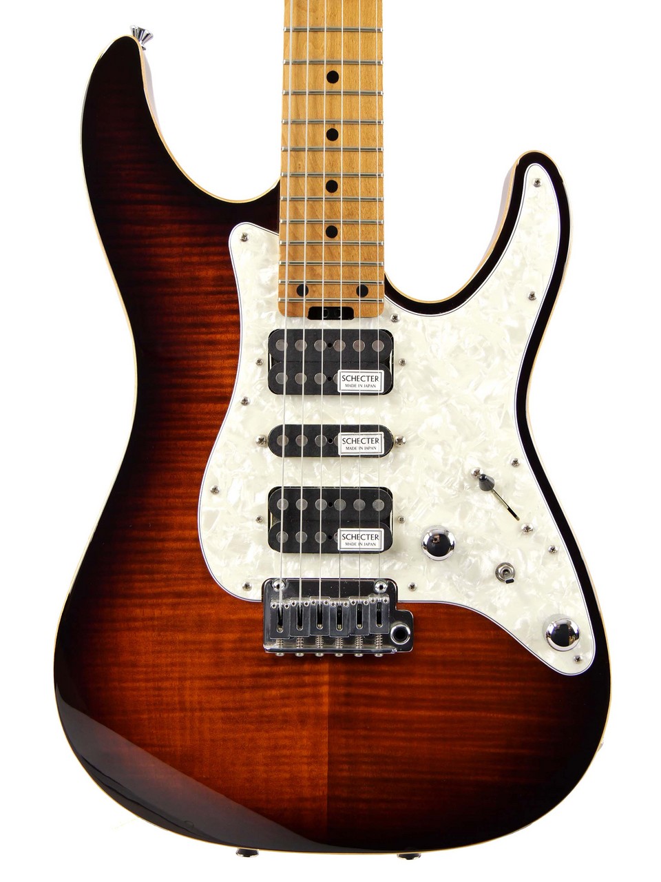 Schecter SD-2-24 美品 PU交換済(中古ダンカン、ディマジオ SCHECTER SD-2-24-VTR-FM RM (UBB) 【USED】（中古）【楽器検索