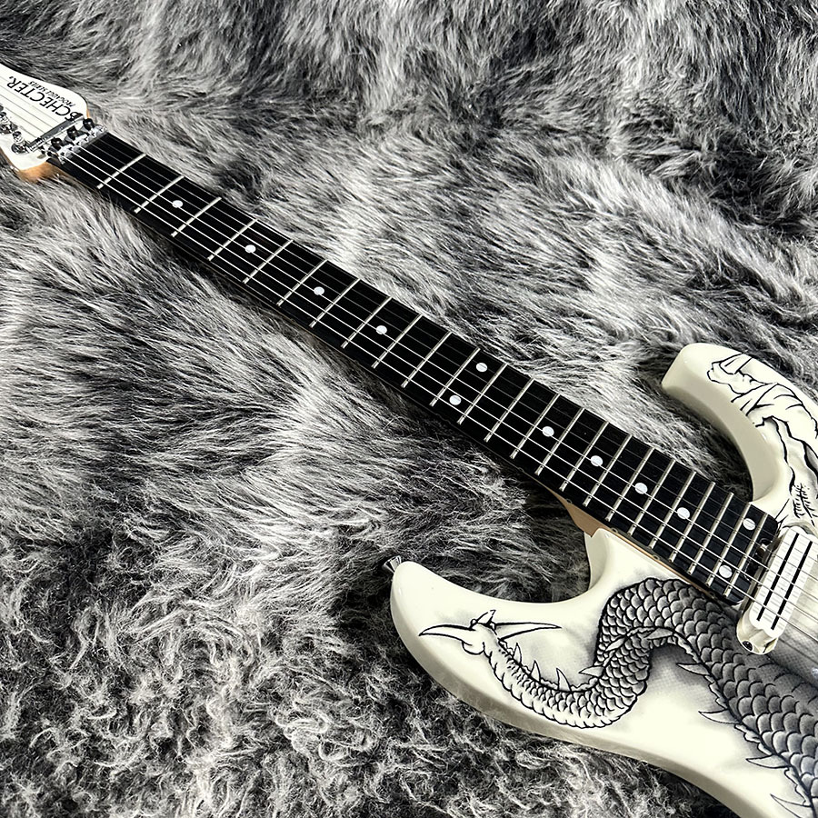 SCHECTER PA-ZK-T6 WHT/Original Dragon Graphic 小林信一（中古/送料