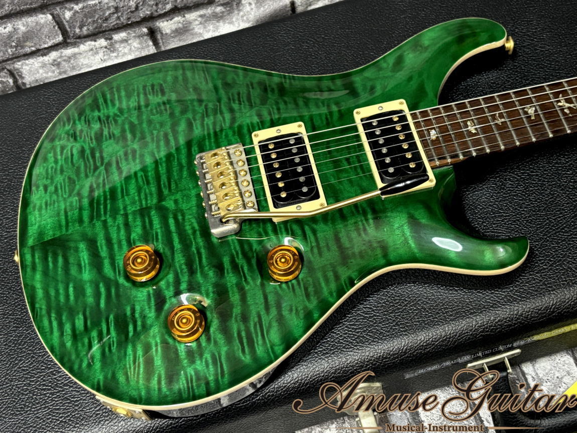 ギター PRS Brazilian Limited Custome 24 10 Top Paul Reed Smith(PRS) Custom24 Quilted 10Top # Emerald Green 2003年