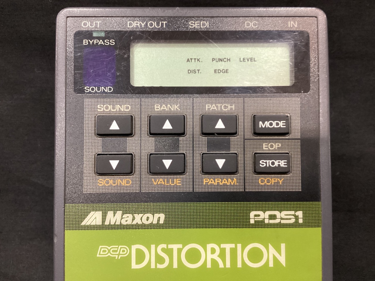 代引可MAXON PDS1 DCP DISTORTION フルプログラミングエフェクター　ディストーション ディストーション