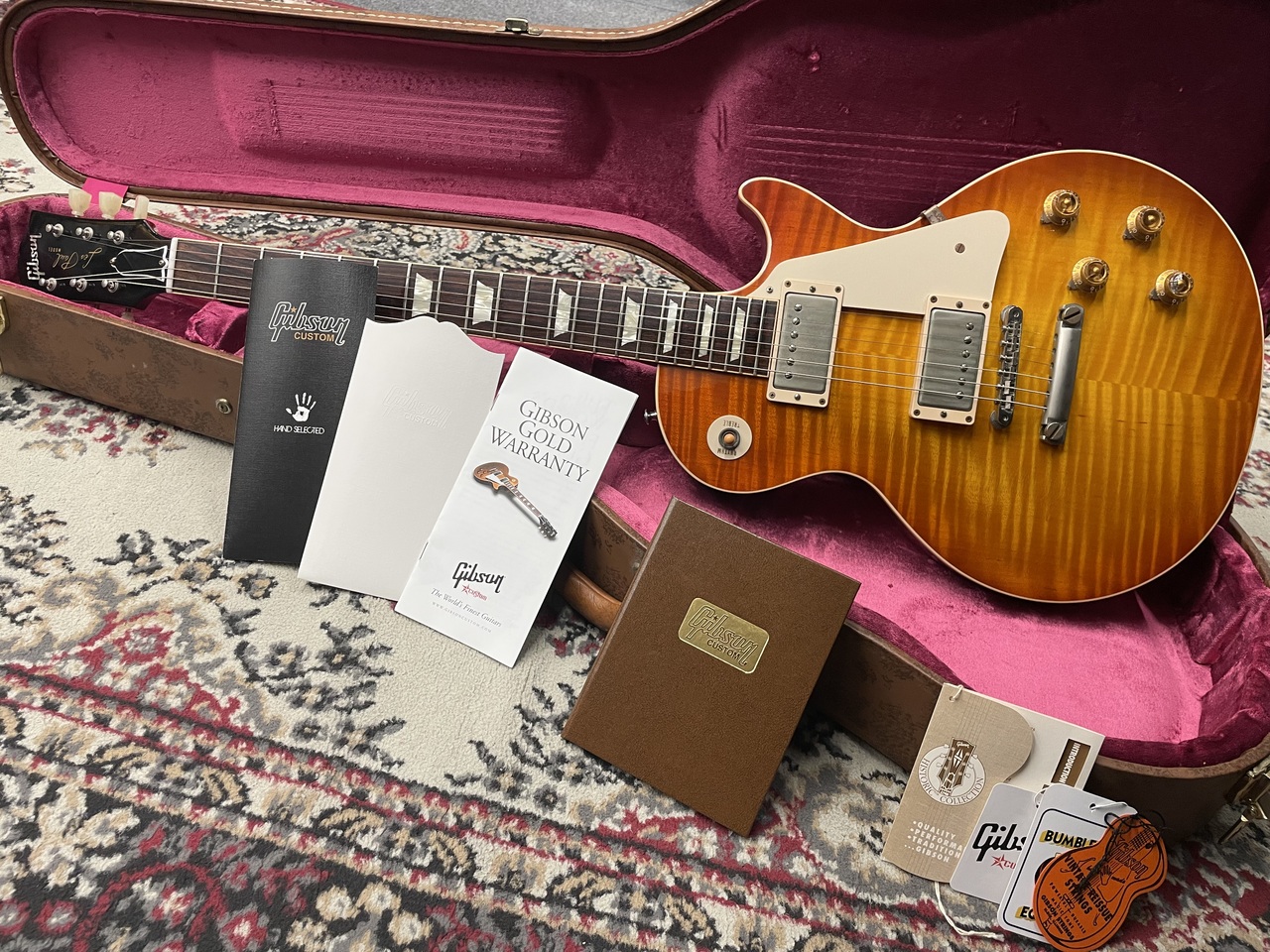 Gibson Custom Shop 【激杢】Historic Collection 1959 Les Paul Reissue Hand  Selected VOS Sunrise Tea Burst≒3.90kg（中古）【楽器検索デジマート】