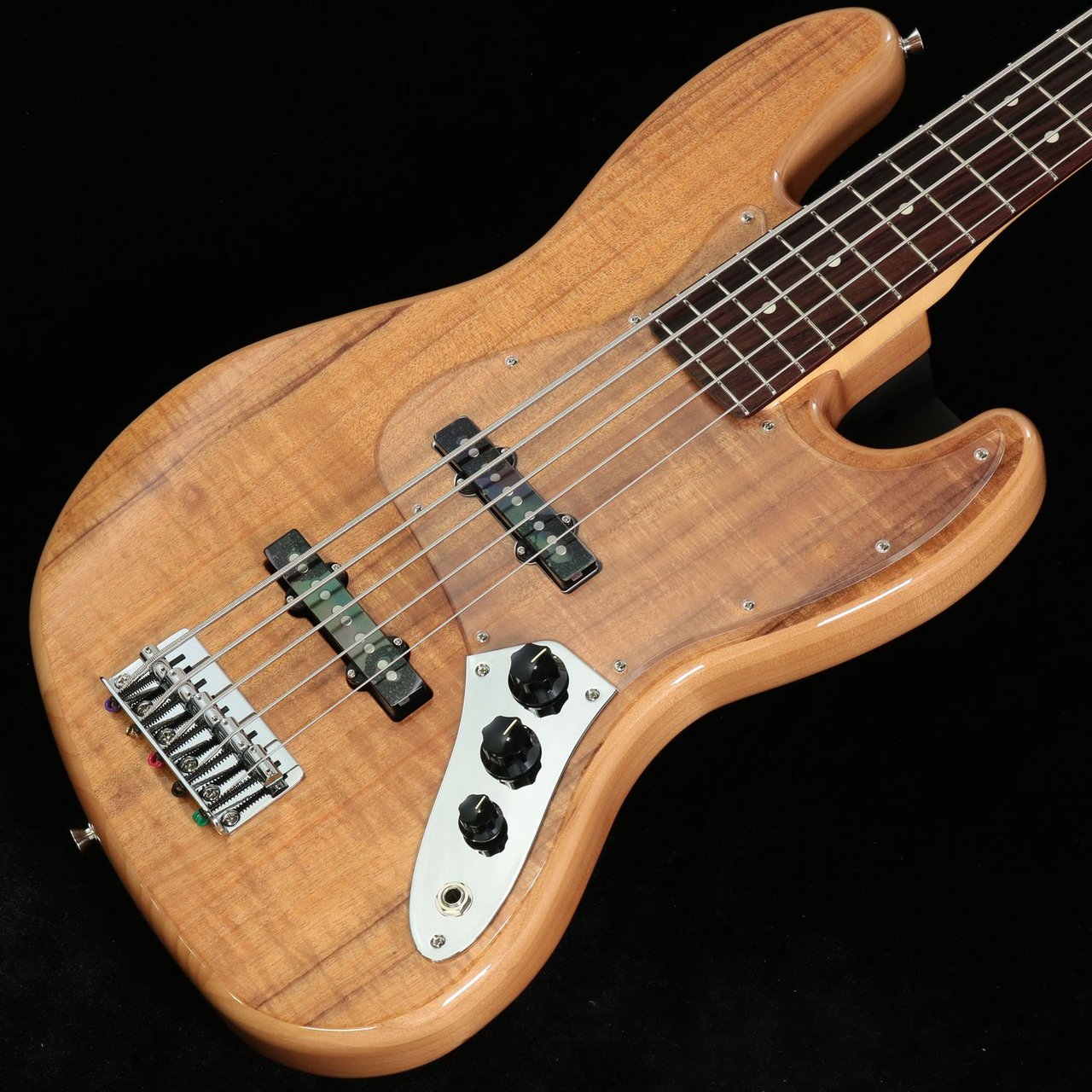 Fender ISHIBASHI FSR MIJ Hybrid II Jazz Bass V Koa Top Alder
