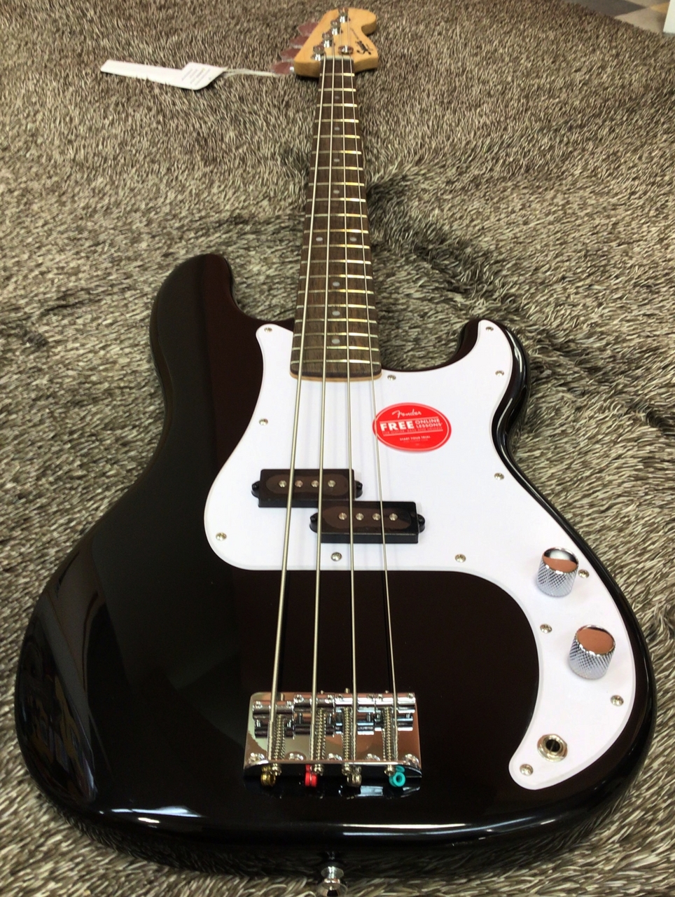 Squier by Fender Sonic Precision Bass Black / Laurel【Fender