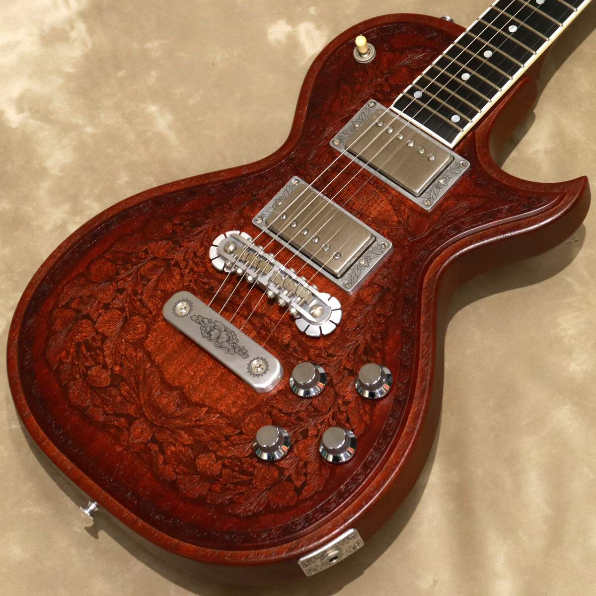 Zemaitis CS24SU WOOD LEAF MAHO（B級特価/送料無料