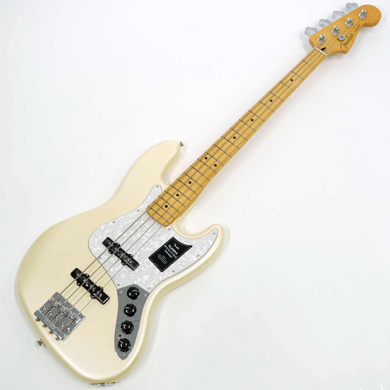 PhotoGenicレフティーPB エレキベース Fenderピックアップに交換 Fender Player II Modified Active Jazz Bass Olympic Pearl / M