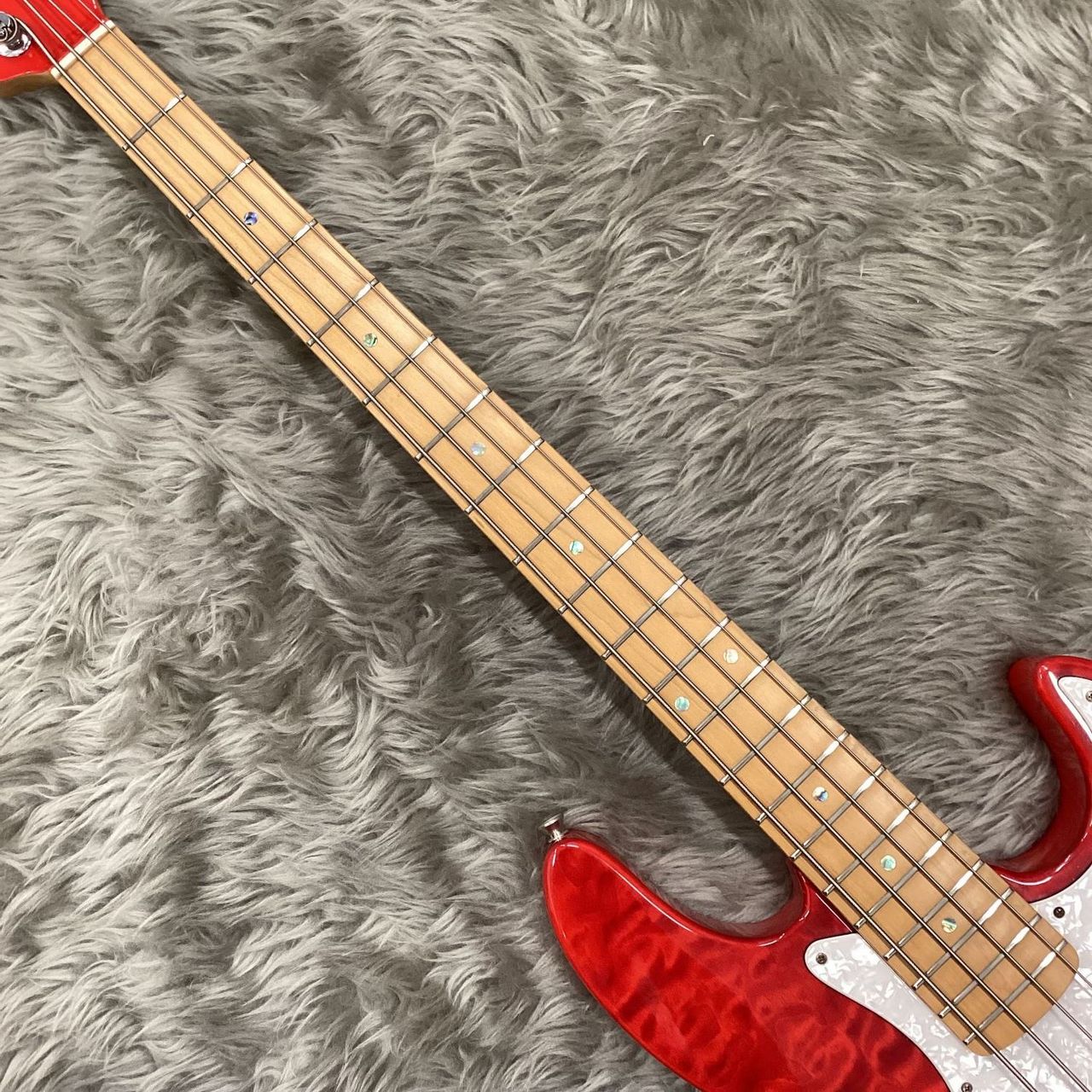 Edwards E-T-125BZ tetsuya Model ストラップ付き EDWARDS 【中古】E-T-125BZ See Thru Festa Red【L'Arc～en