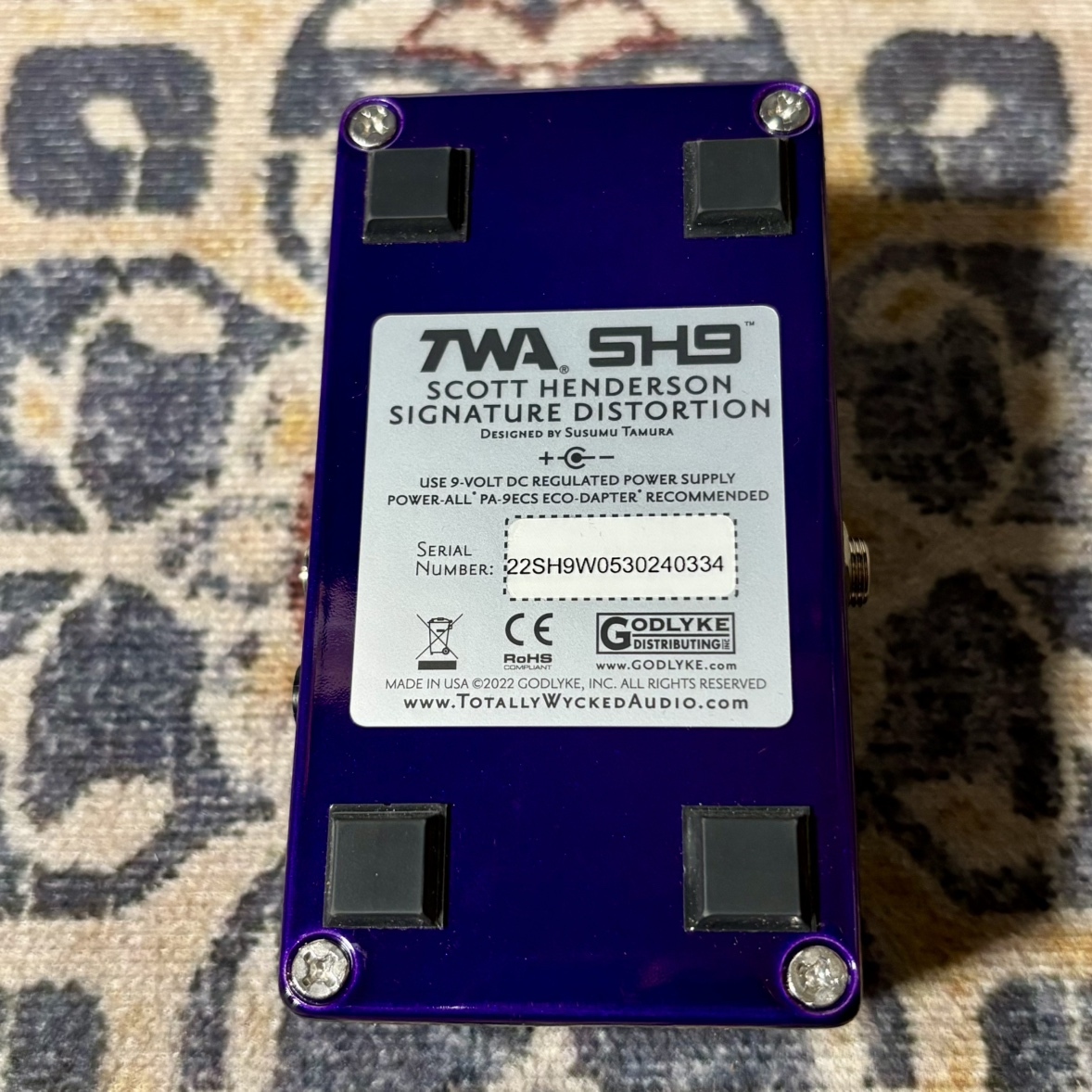 TWA SH9 scott henderson distortion 最終値下げ TWA TWA SH9-S スコット・ヘンダーソン シグネチャー