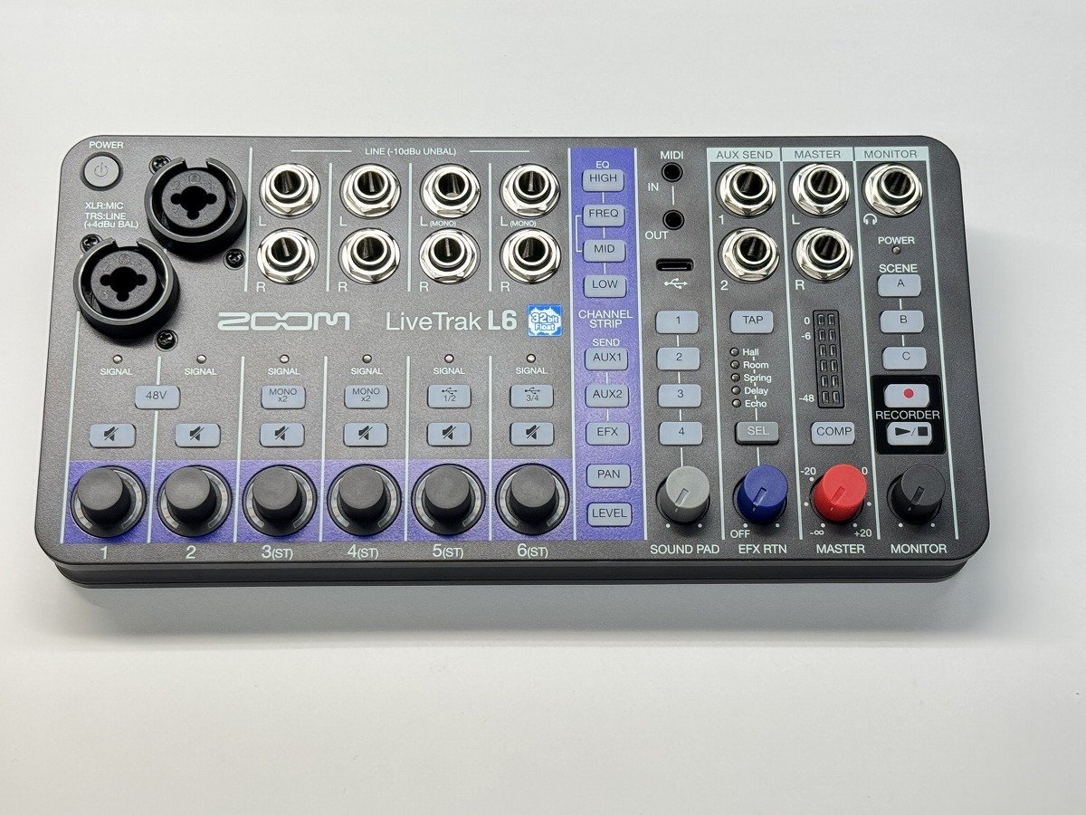 ZOOM LiveTrak L6 デジタルミキサー&レコーダー【WEBSHOP
