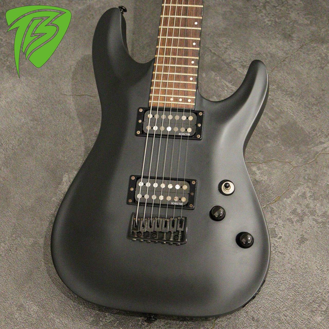 ギター Schecter STEALTH AD-C-1-ST SBK Schecter Stealth C-1 - Satin Black Stealth | Sweetwater