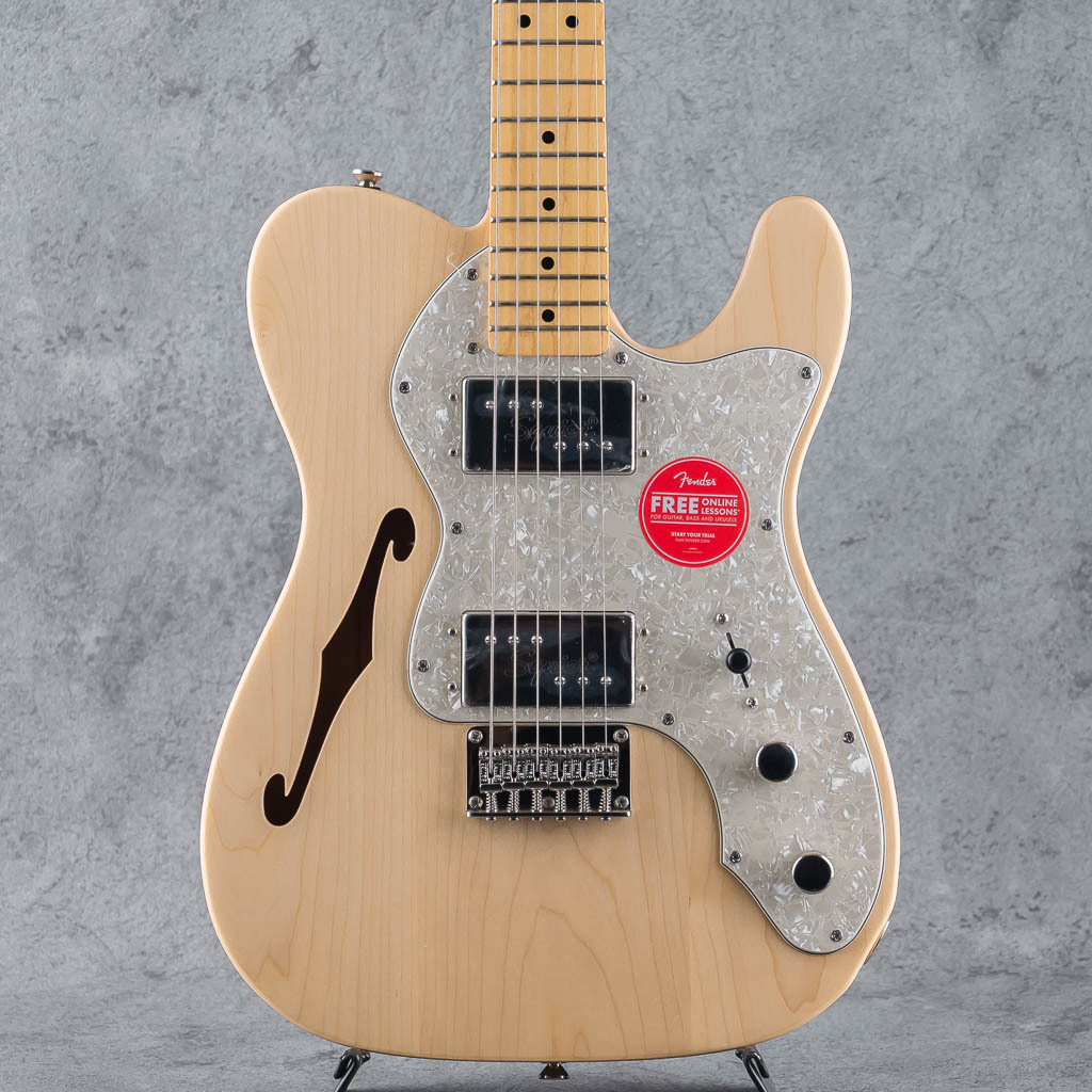 Moonshine オリジナルコンポーネントテレキャスター Squier by Fender Classic Vibe '70s Telecaster Thinline MN Natural