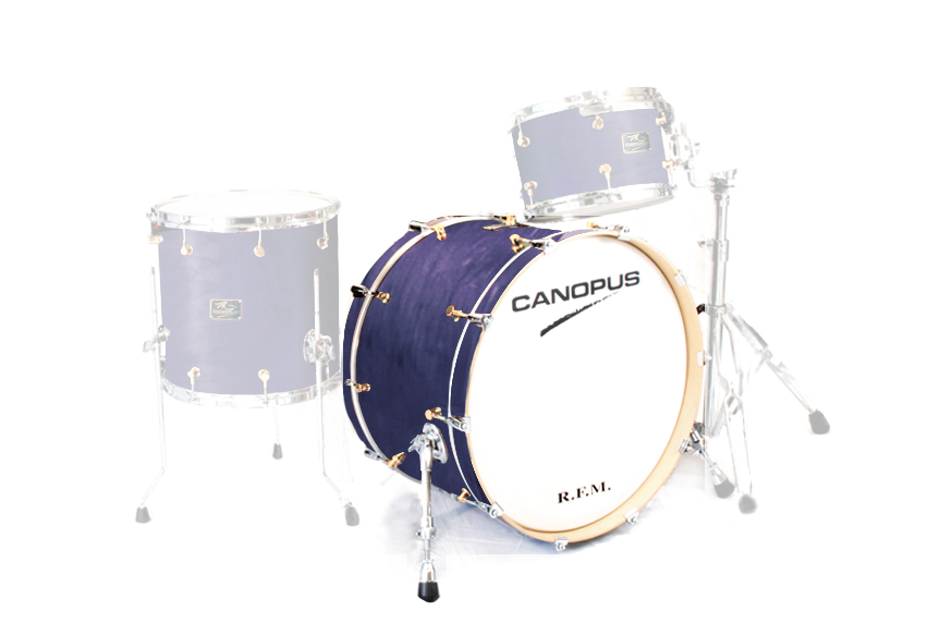 canopus CANOPUS R.F.M. 17x26 Bass Drum Purple Oil（新品/送料無料