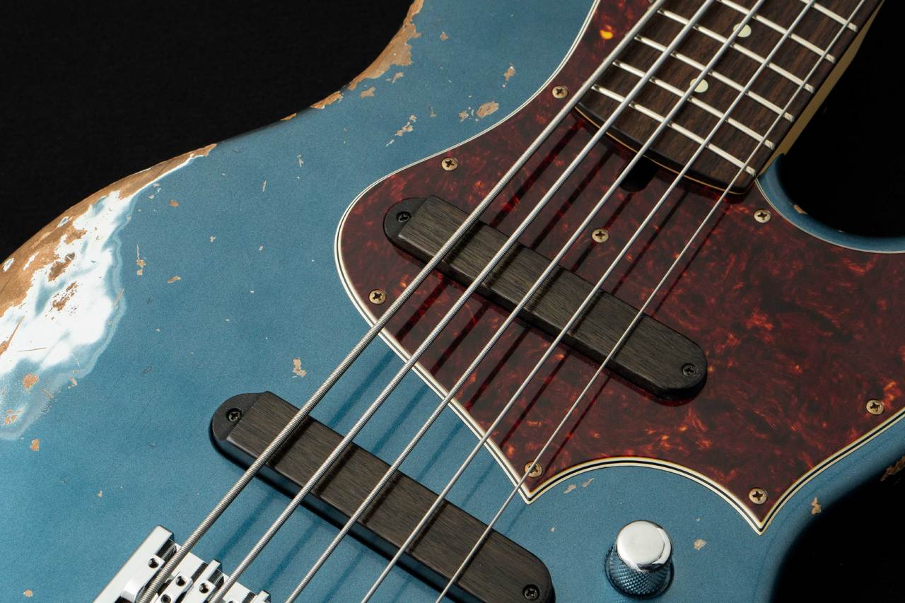 エレキベース ブルー ソリッドボディ Sadowsky ME21 HP4 MAPLE Solid Ocean Blue Metallic High Polish