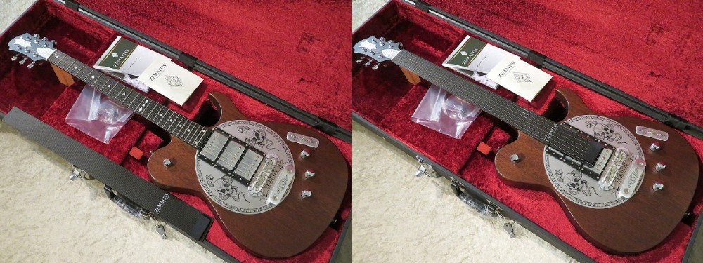 Zemaitis 【髑髏に蛇】DFG24 3H Natural #JG A 22239 【4.04kg】【彫金