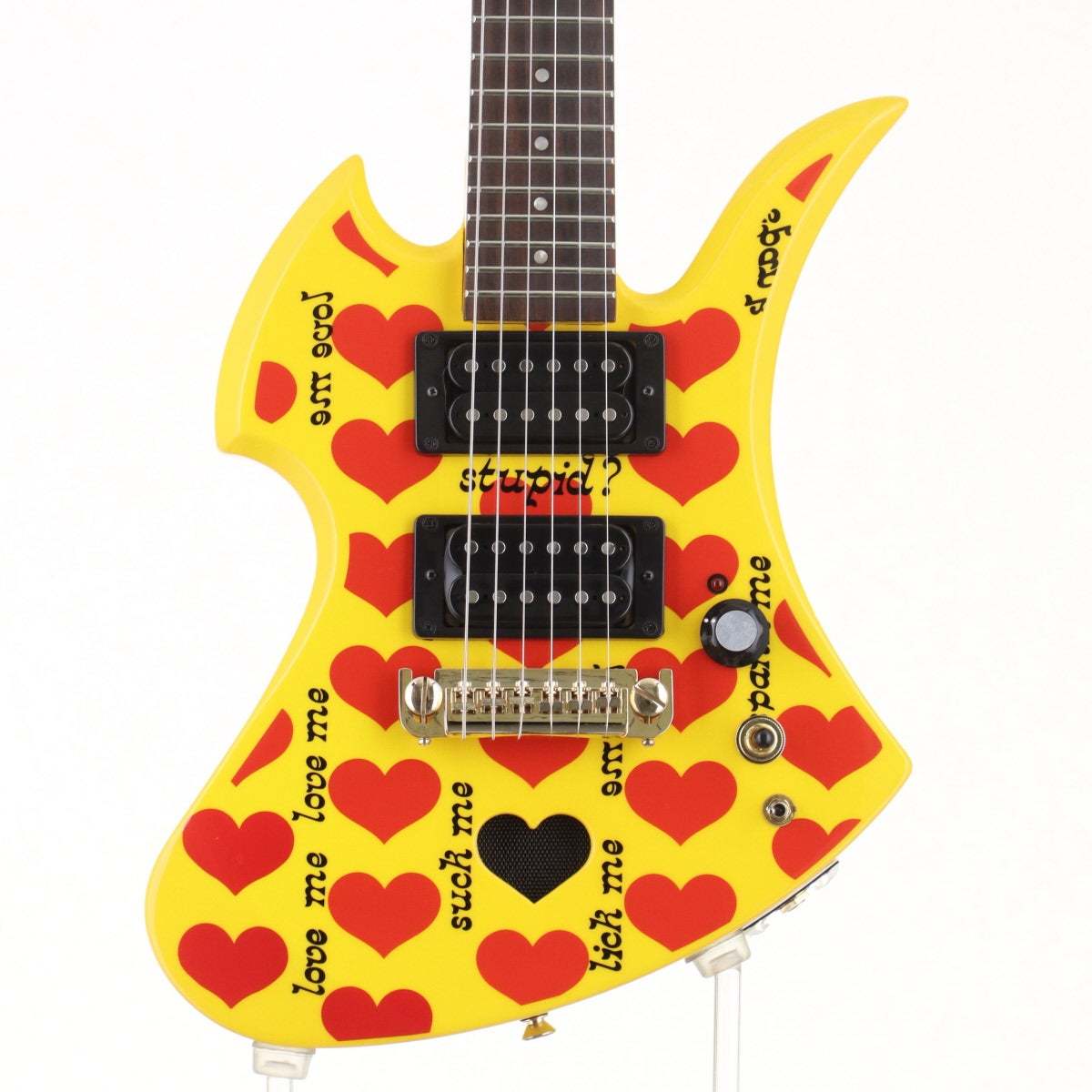 Burny イエローハート hideモデル エレキギター YH-JR FERNANDES/BURNY Burny / YH-JR. Heart Yellow (HY) [2.51kg]イエロー