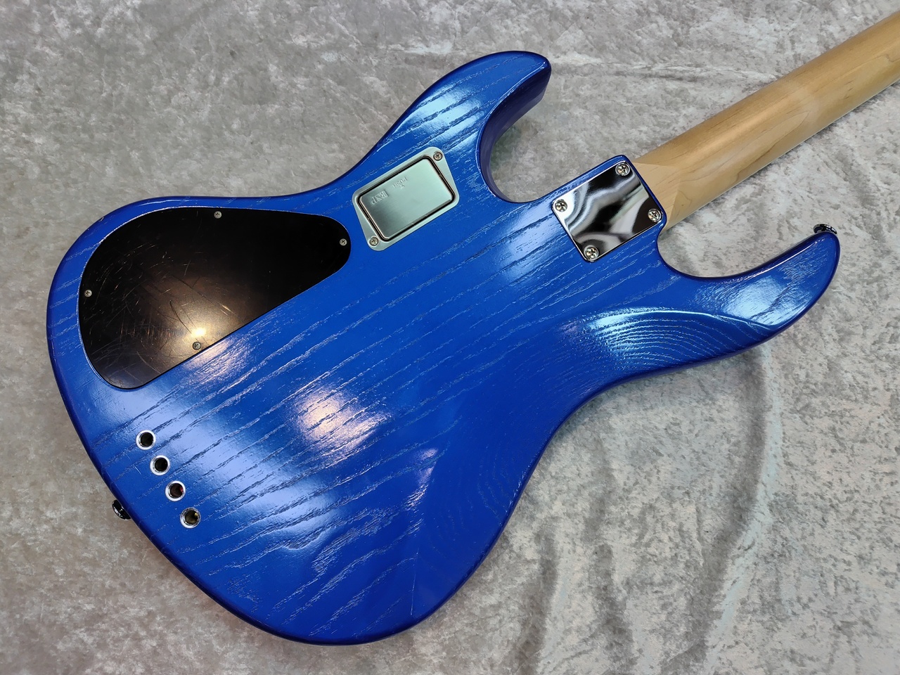 エレキベース ブルー ソリッドボディ EDWARDS E-AMAZE-AS-4/M (Solid Metallic Blue)（中古/送料無料