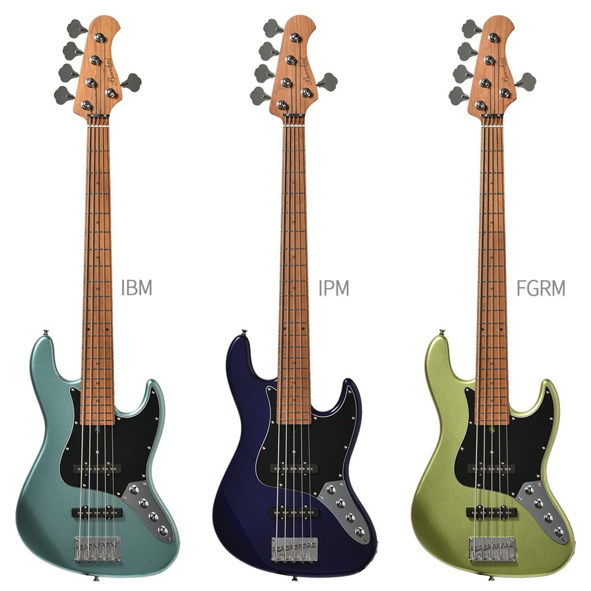 極低弦高セットアップ・9音色改造済み BACCHUS BST-1-RSM/3TS WJB5-1DX-AC RSM/M 3TS Bacchus Universe Series 5弦ベース