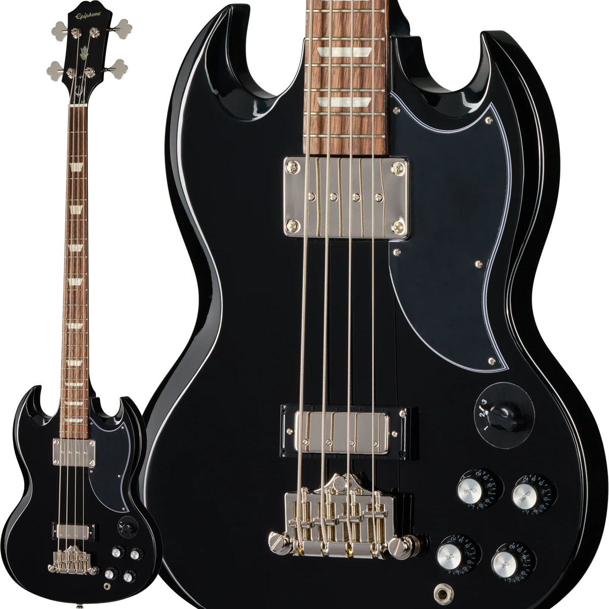 Epiphone Inspired by Gibson SG Bass with Rosewood Fretboard (Ebony