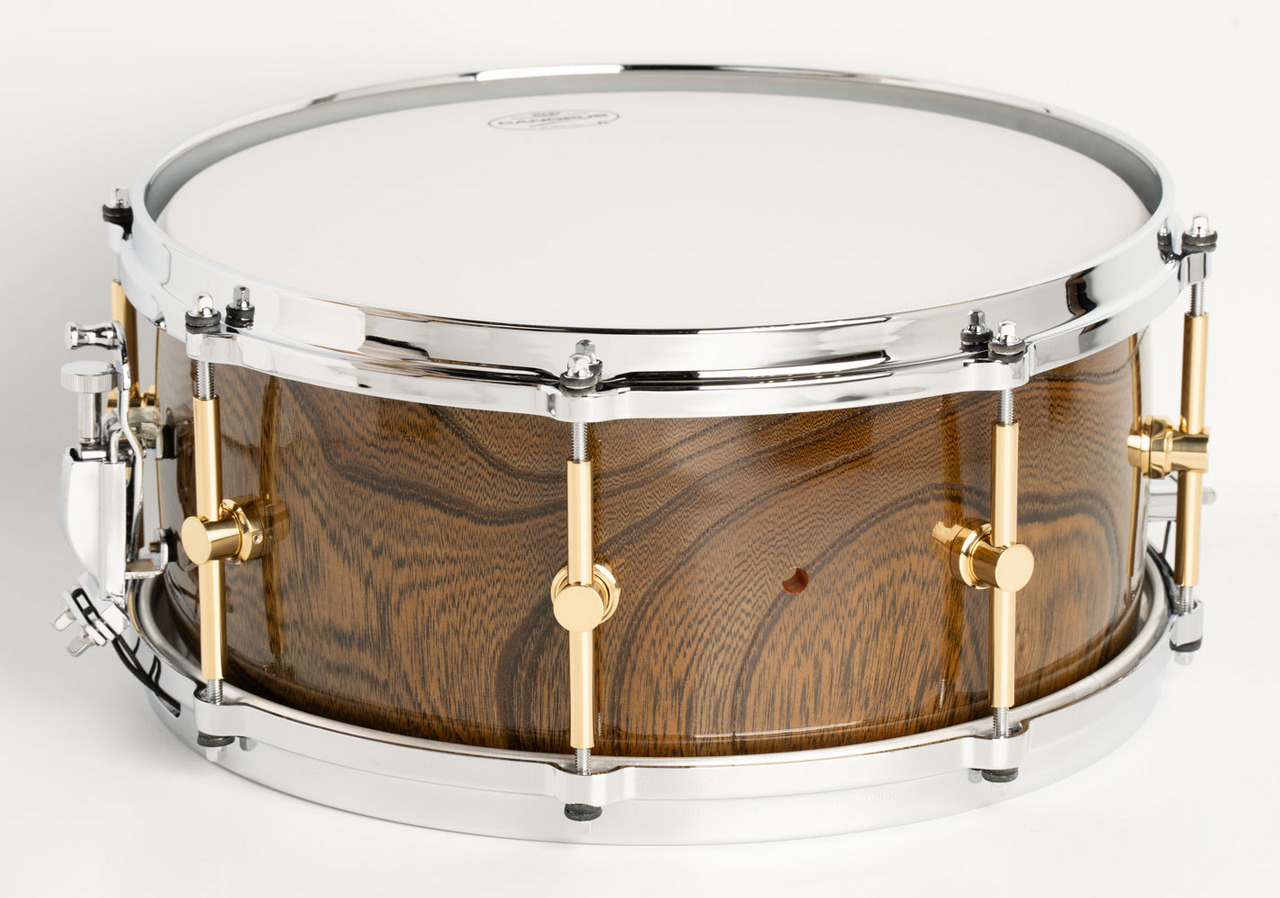 canopus HS-1465 Zelkova Ninja Black Snare Drum / Aerial Case付属