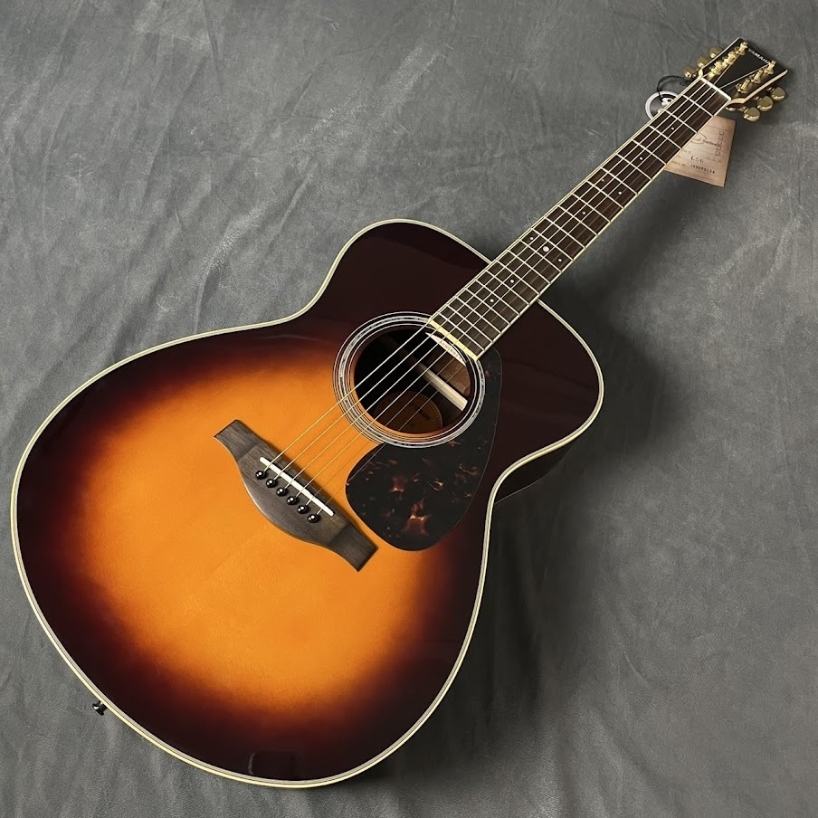 【9834】 YAMAHA LS6 ARE エレアコ サンバースト セミハード付 YAMAHA LS6 ARE BS (ブラウンサンバースト) エレアコギター