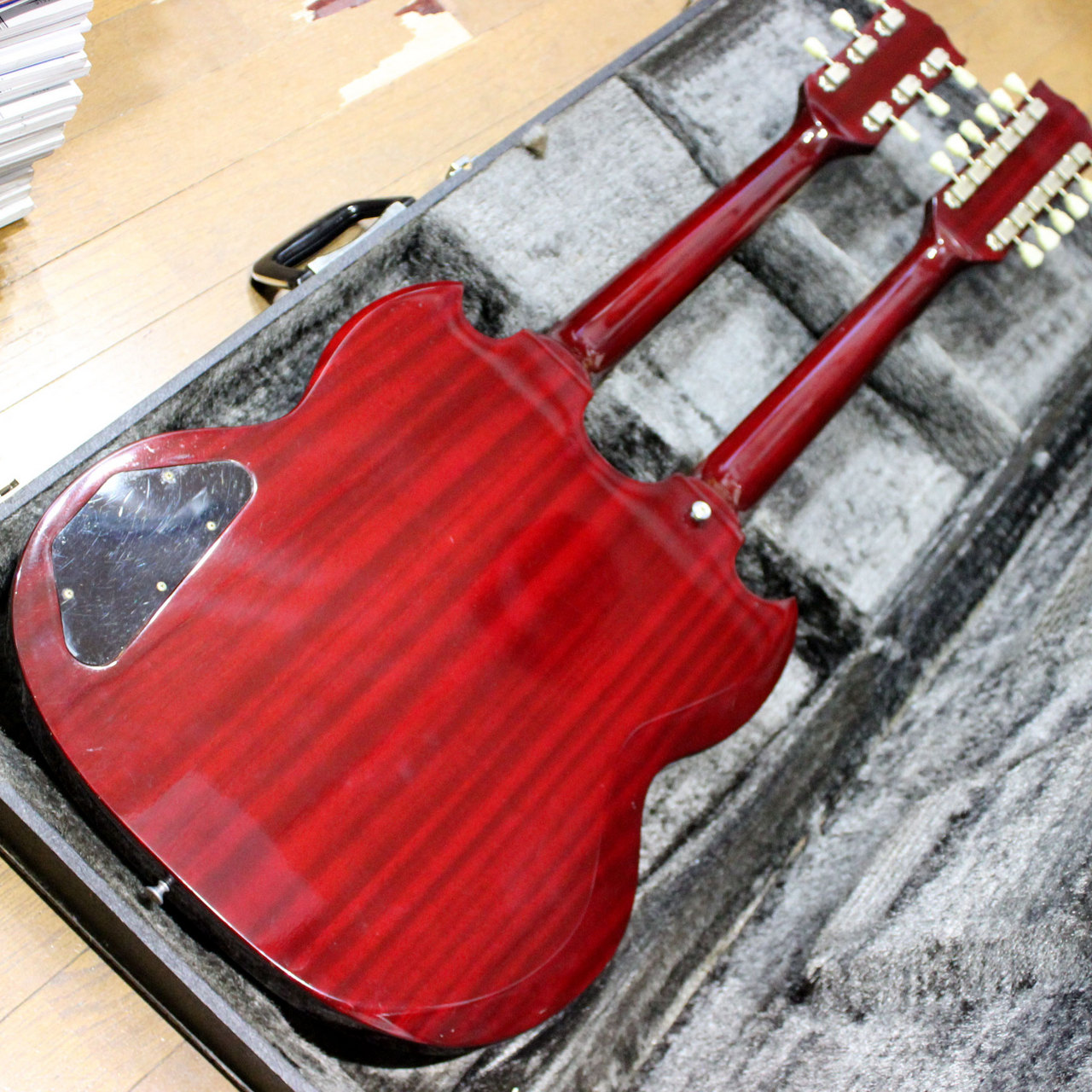 Burny SG-140JP CHERRY JIMMY PAGE STYLE バーニー ダブルネック 1980