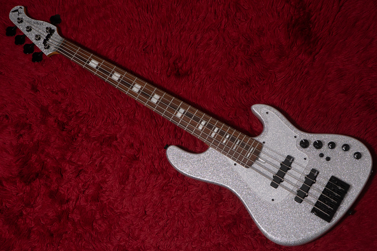 D'mark Guitars JbX7 5 Master Series Silver Flake 4.090kg #25B0007