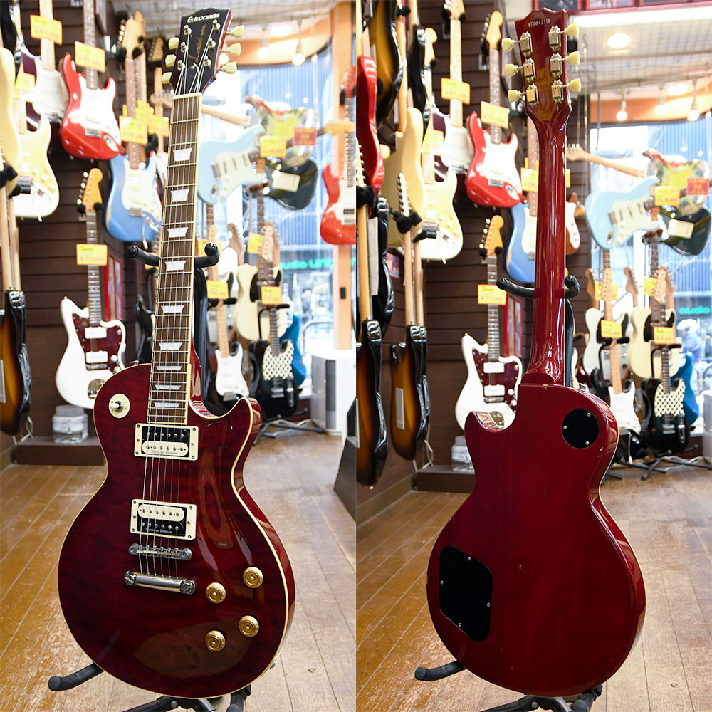 E-LP-92SD/QM レスポール型エレキギター チェリーレッド E-LP-92SD/QM