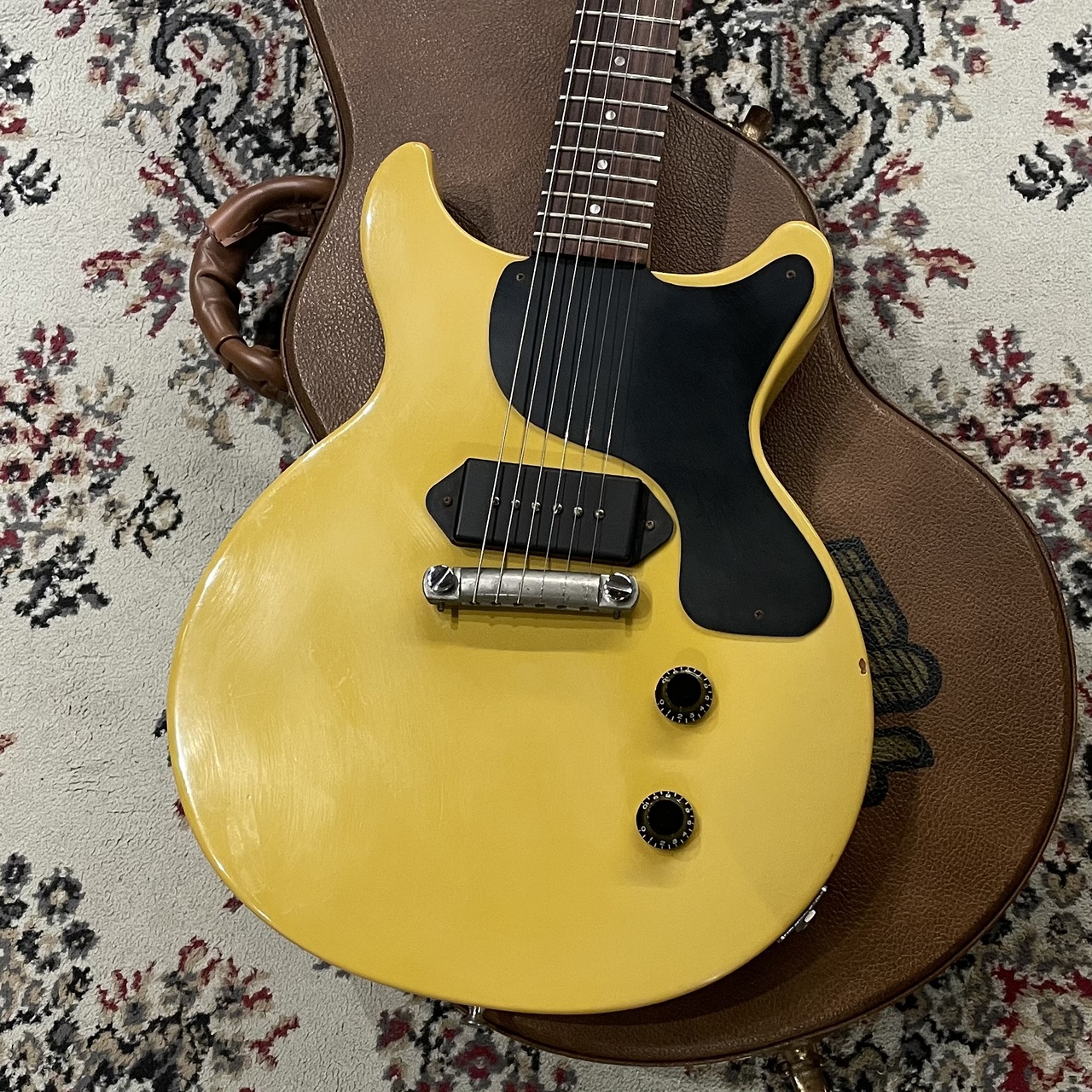 ギター Gibson Custom Shop Les Paul Junior 1991 Gibson Custom Shop Edition Les Paul Junior Double Cut TV Yellow