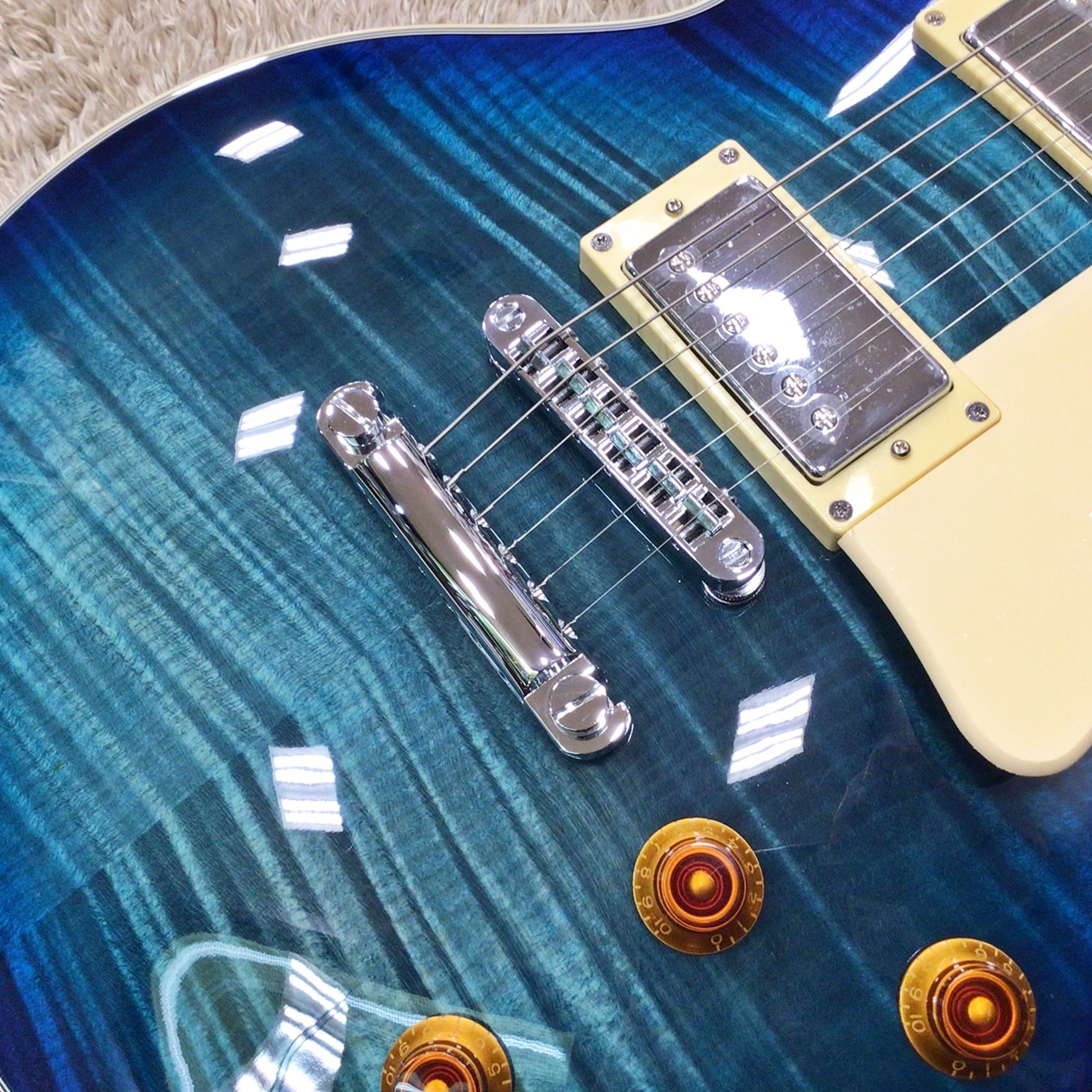 Sire L7 TBL レスポール ブルー 美品 Sire Larry Carlton L7 TBL エレキギター レスポールタイプ