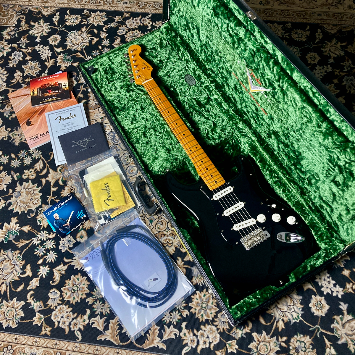 Fender系 Partcaster Strat Gilmour仕様 美品 Fender Custom Shop David Gilmour Signature Black Stratocaster NOS