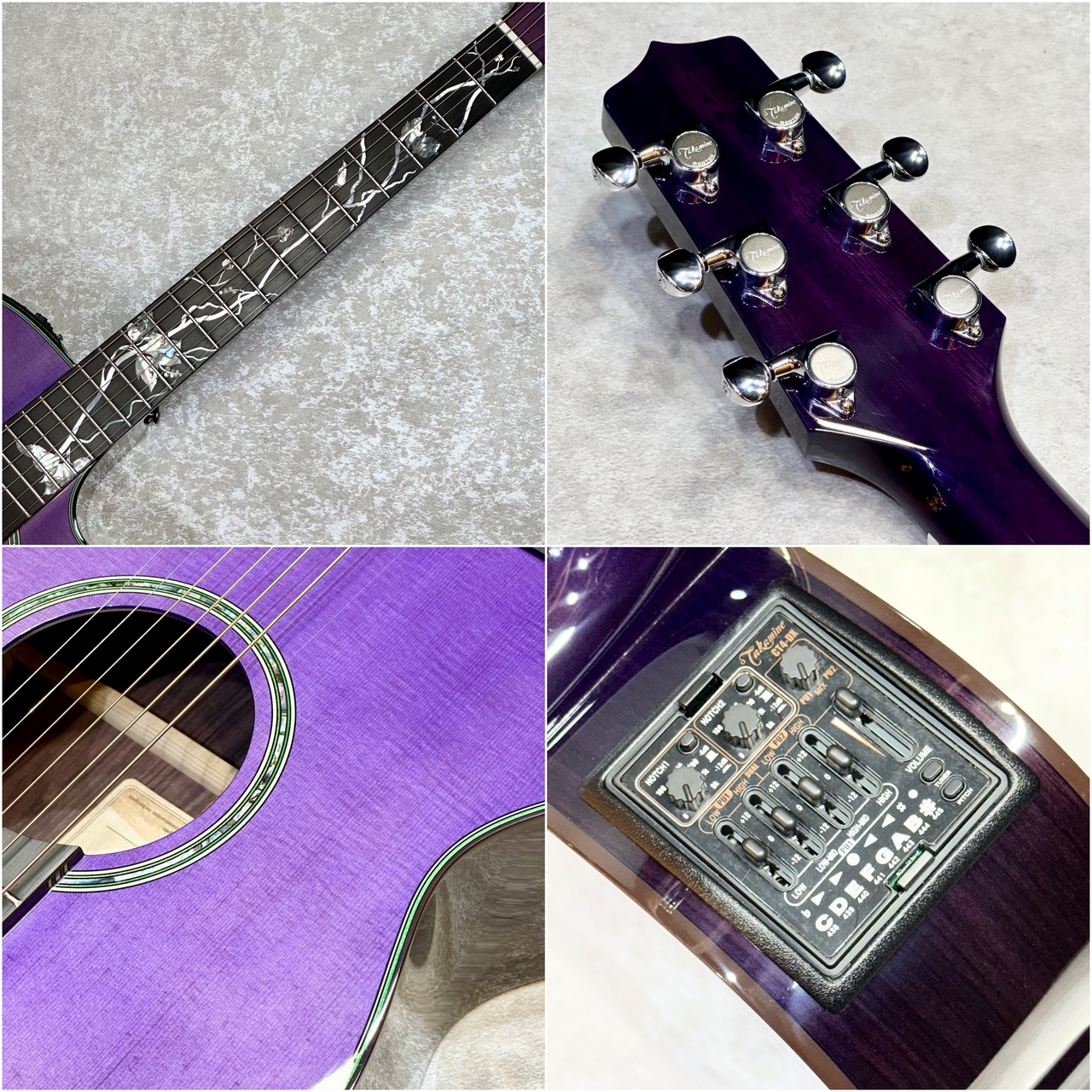 Takamine 【現物動画あり】700 CTM ラベンダー【生産数1本】【工場選定