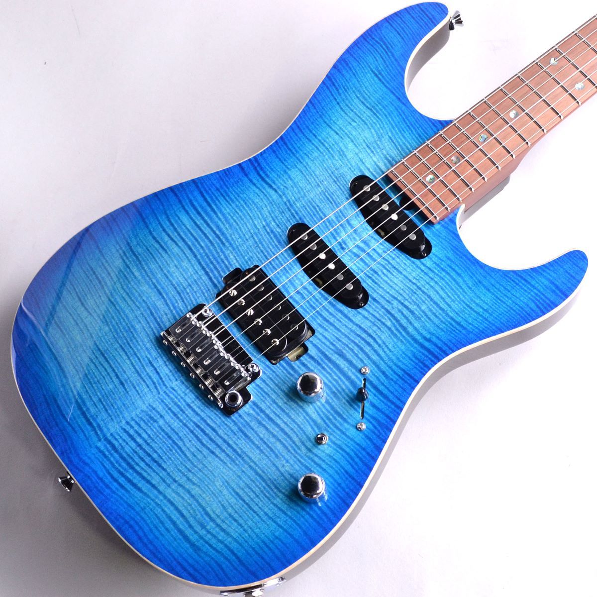 T's Guitars DST22 MAHO CUSTOM Jacaranda(Trans Blue Burst)（新品 