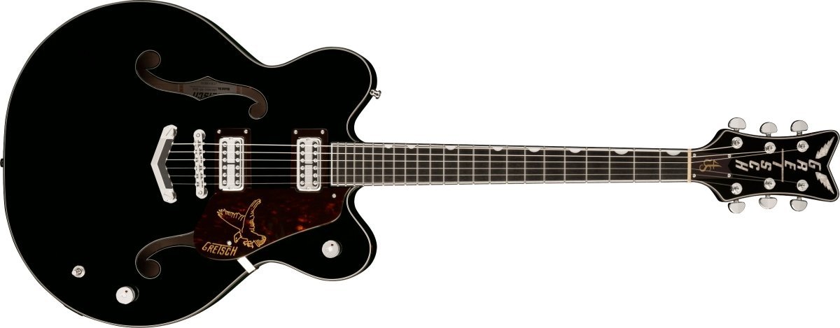 Gretsch G6136-RF Richard Fortus Signature Falcon Center Block V-Stoptail  Ebony Fingerboard Black【横浜店】（新品/送料無料）【楽器検索デジマート】