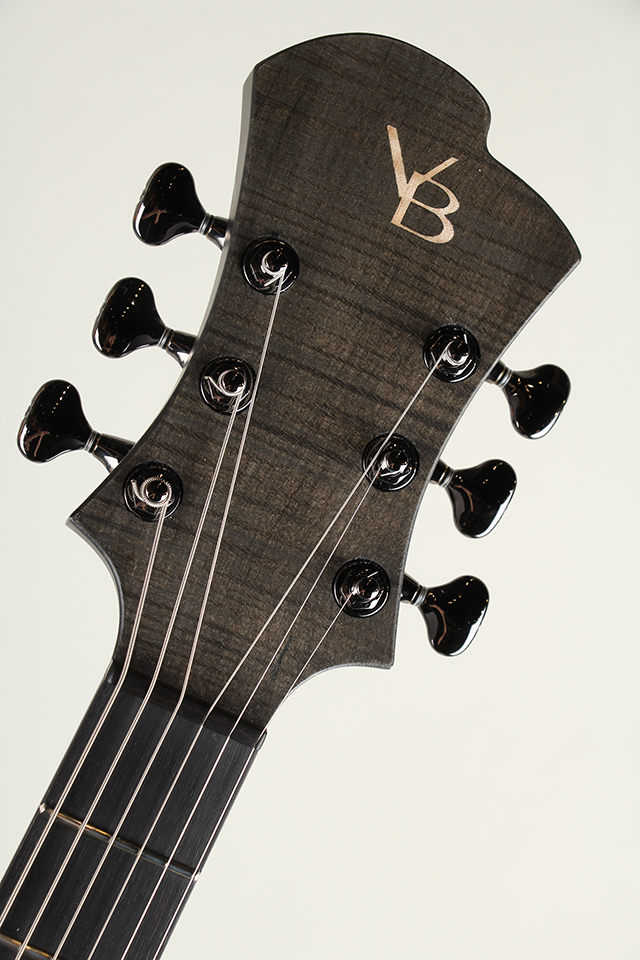 Victor Baker Guitars Model 35 Chambered Semi-hollow Ebony Tail