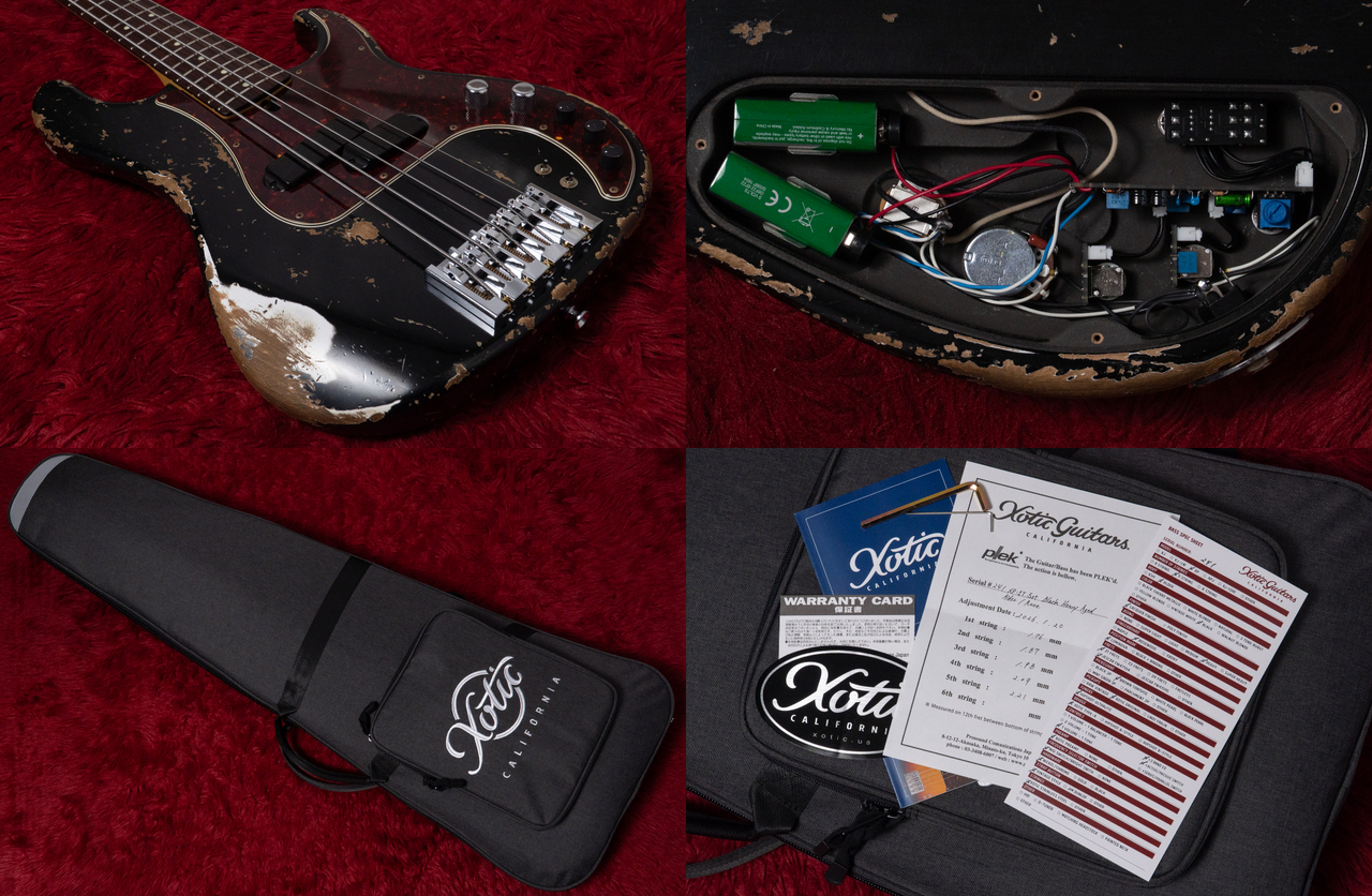 Xotic XP-1T 5st Black Heavey Aged Alder R 4.390kg #241【GIB横浜