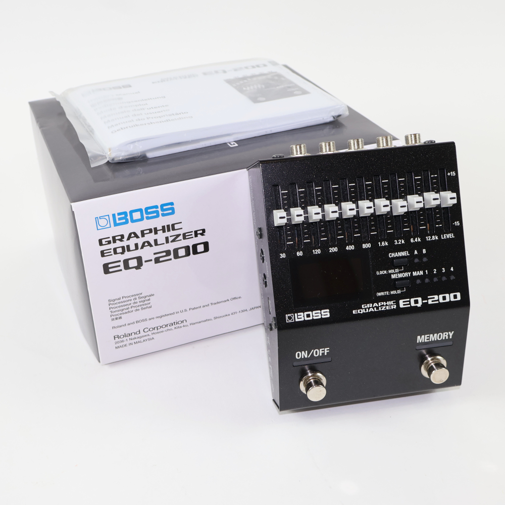 美品｜BOSS EQ-200 グラフィックイコライザー　ボス Amazon.com: BOSS EQ-200 Graphic Equalizer (EQ-200)