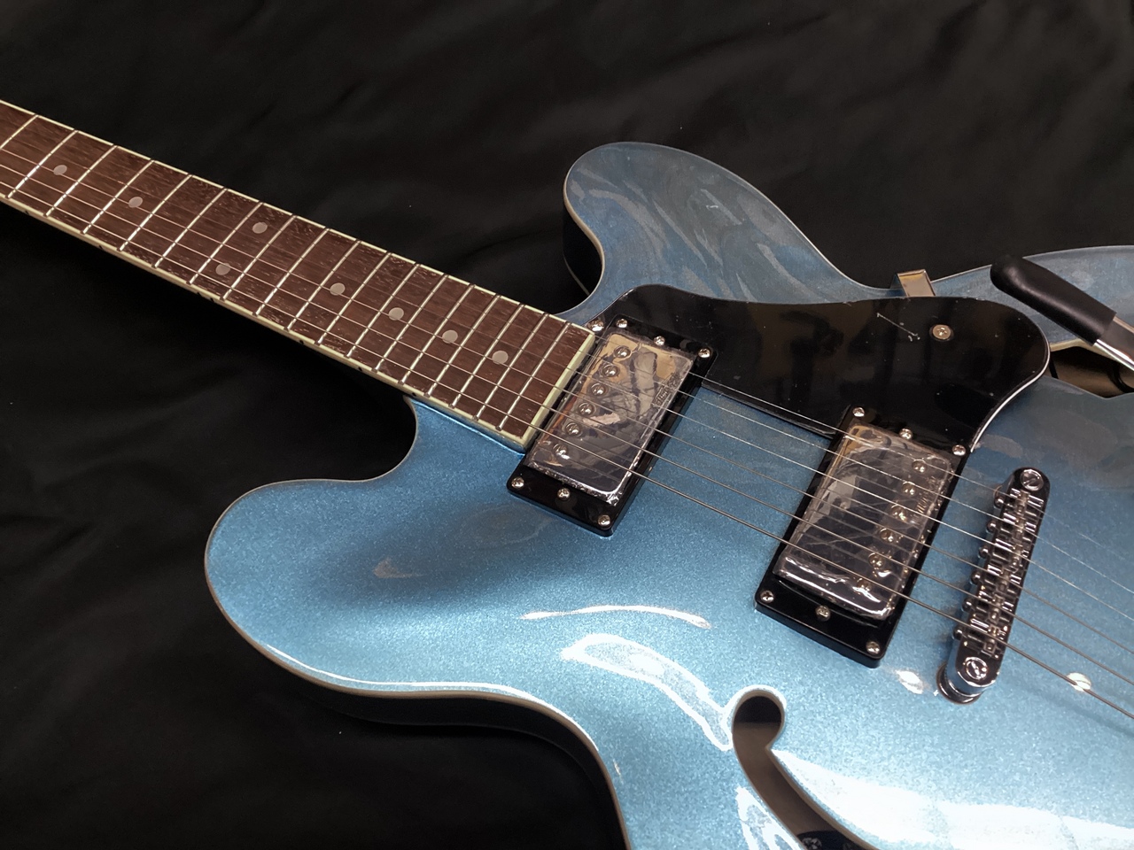 Vintage VSA500BGHB ReIssued/Gun Hill Blue (ヴィンテージ セミアコタイプ ビグスビー)（新品特価 ）【楽器検索デジマート】