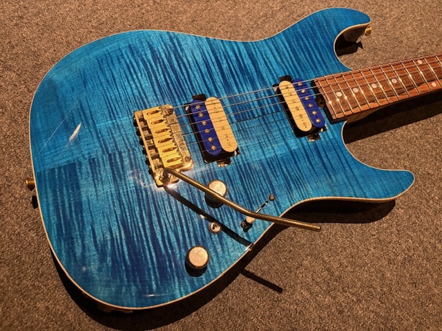Kino Factory treebud 2H Trans Blue【5A極上フレイムメイプルTOP