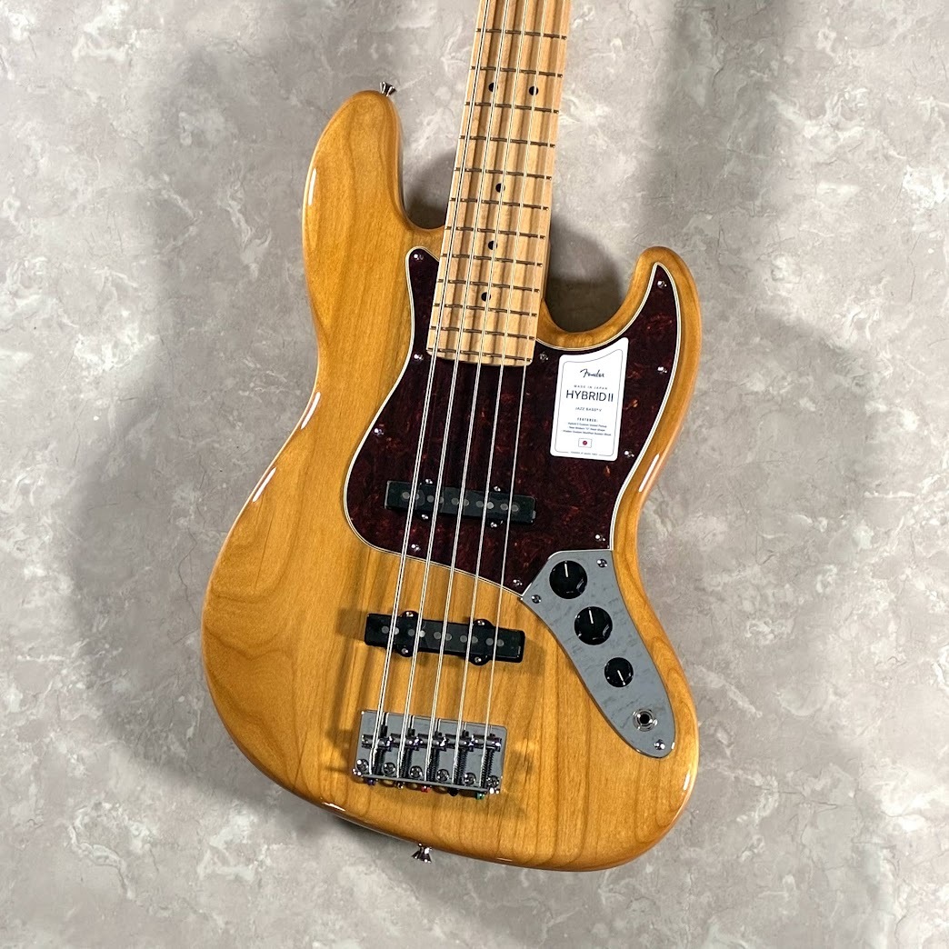 Fender Made in Japan Hybrid II Jazz Bass V Vintage Natural 【S/N
