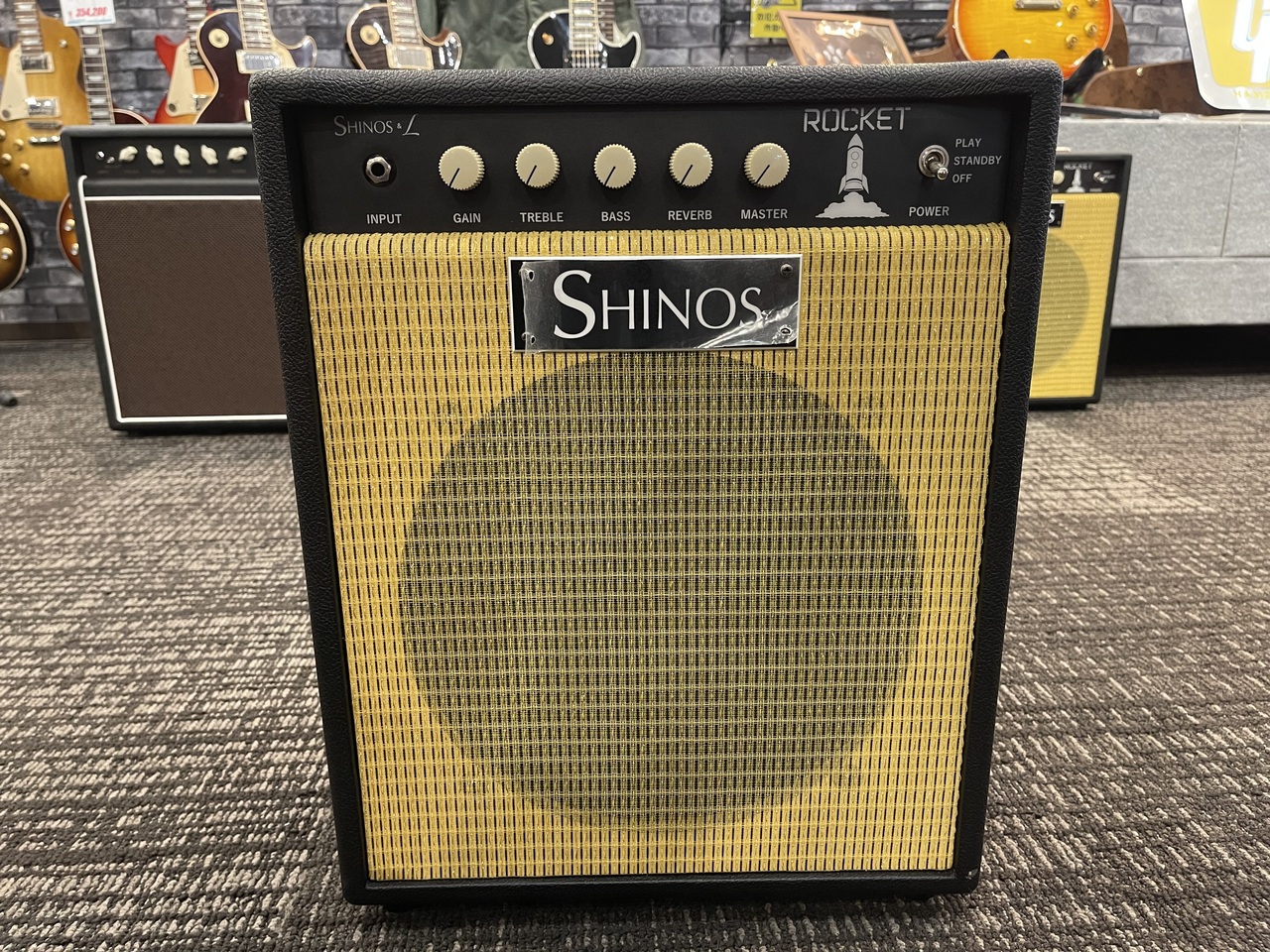 【動作保証】 Shinos Rocket amp SHINOS & L ロケット 別売り純正カバー 真空管 フットスイッチ  美品 O8939183