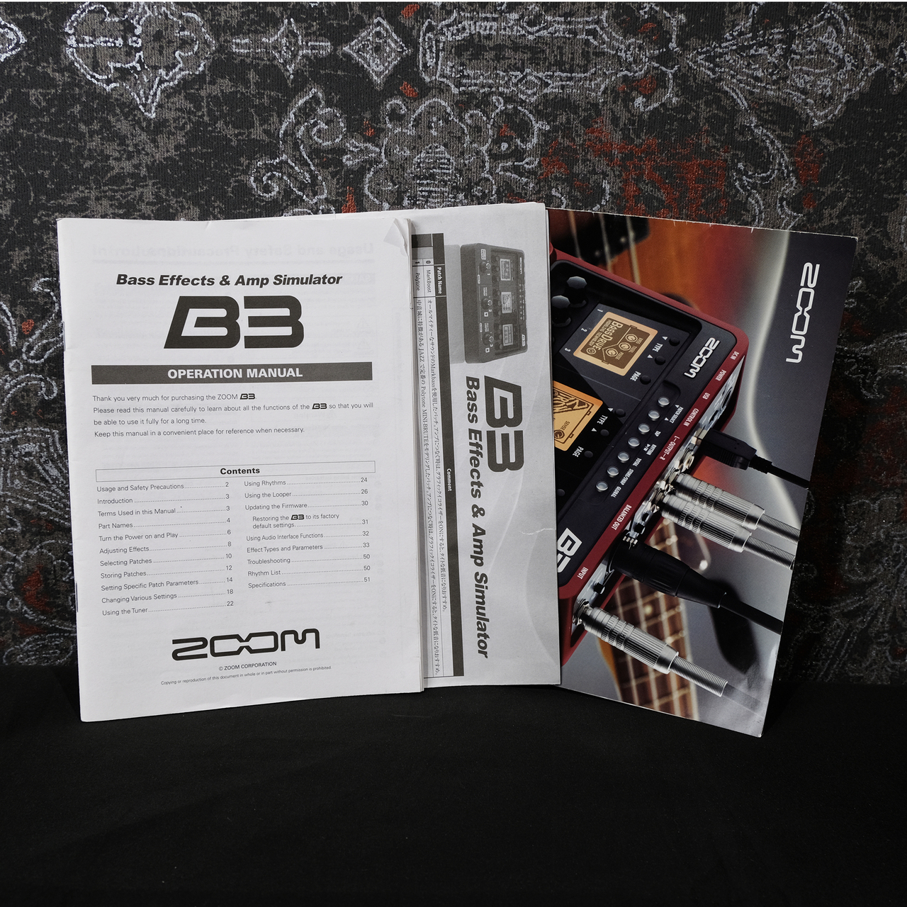 ZOOM B3 / Bass Effects & Amp Simulator【お客様ご委託品】【現物画像
