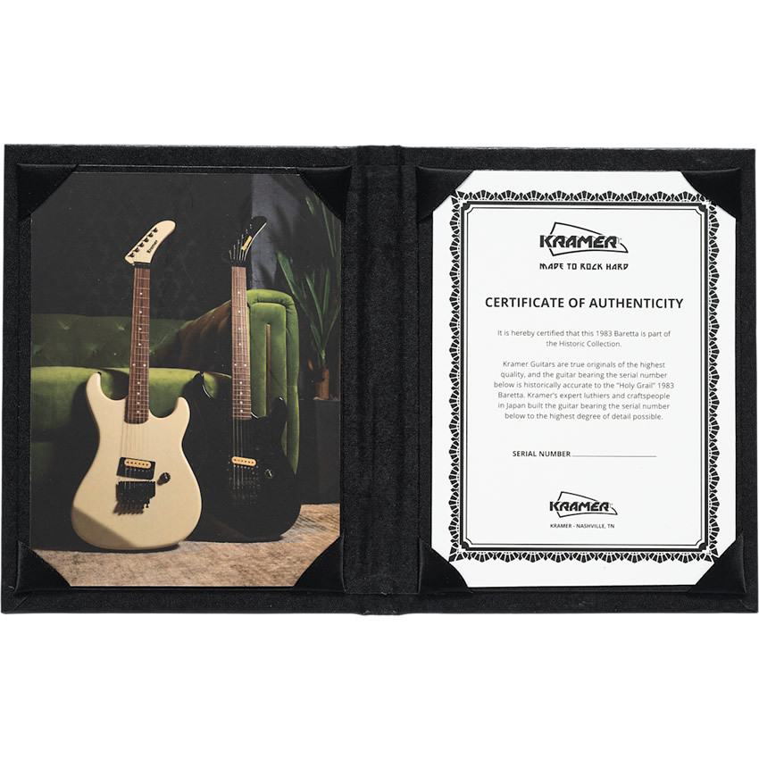 KRAMER Historic Collection 1983 Baretta Reissue (Classic White