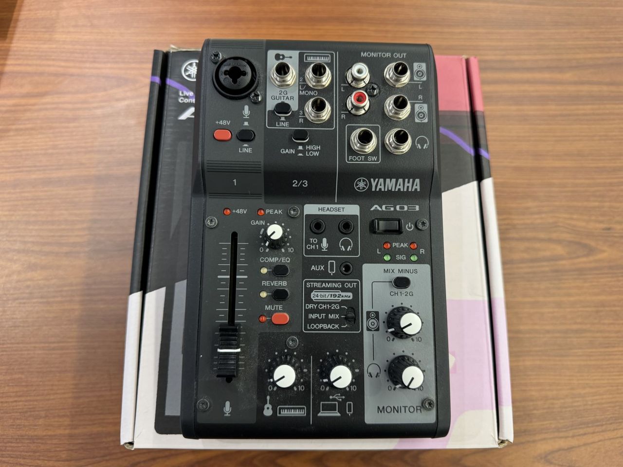 【送料込み/匿名配送】YAMAHA AG03 MK2 ブラック YAMAHA AG03 MK2 Black（ブラック） 配信用ミキサー ウェブ