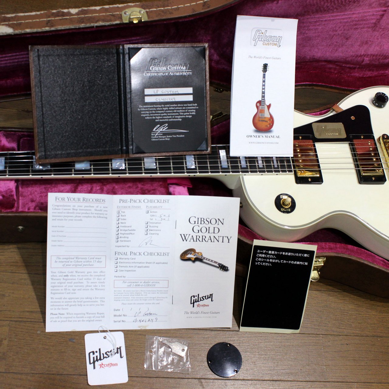 Gibson Custom Shop Les Paul Custom White カスタムショップ レス