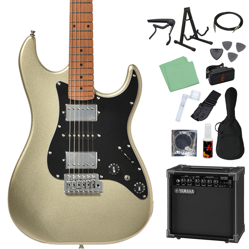 Bacchus GS-4DX RSM/M MDG エレキギター初心者14点セット